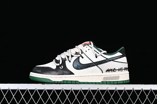 All Categories Nk SB Dunk Series Nk SB Dunk Low Low-top sneakers Nk Dunk Low "Miami Hurricanes" Space Exploration Star Trek Customized version of deconstructed straps retro distressed low-top sneakers DD1391-300